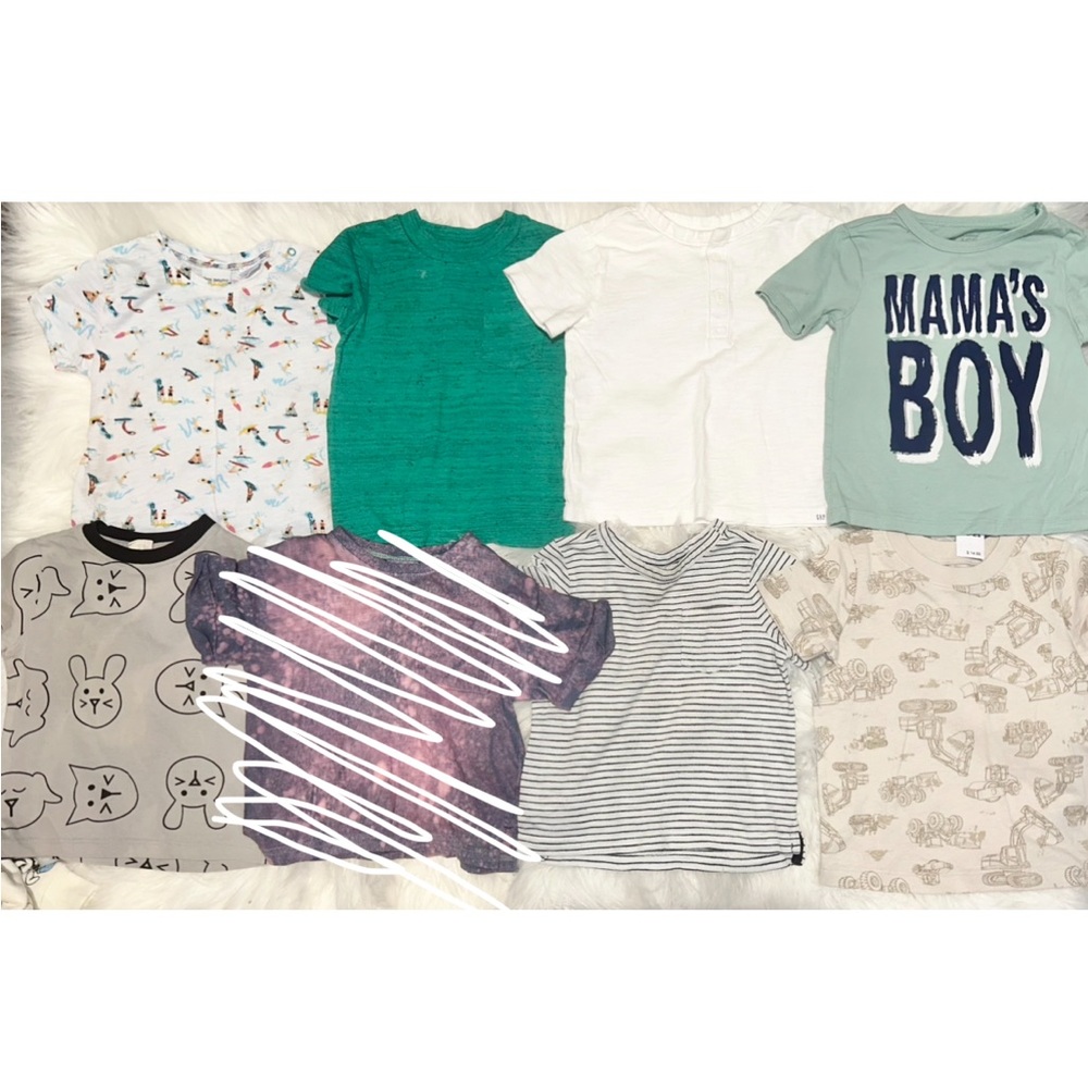Tee shirt lot 18/24-2T ZARA, H&M, GAP
